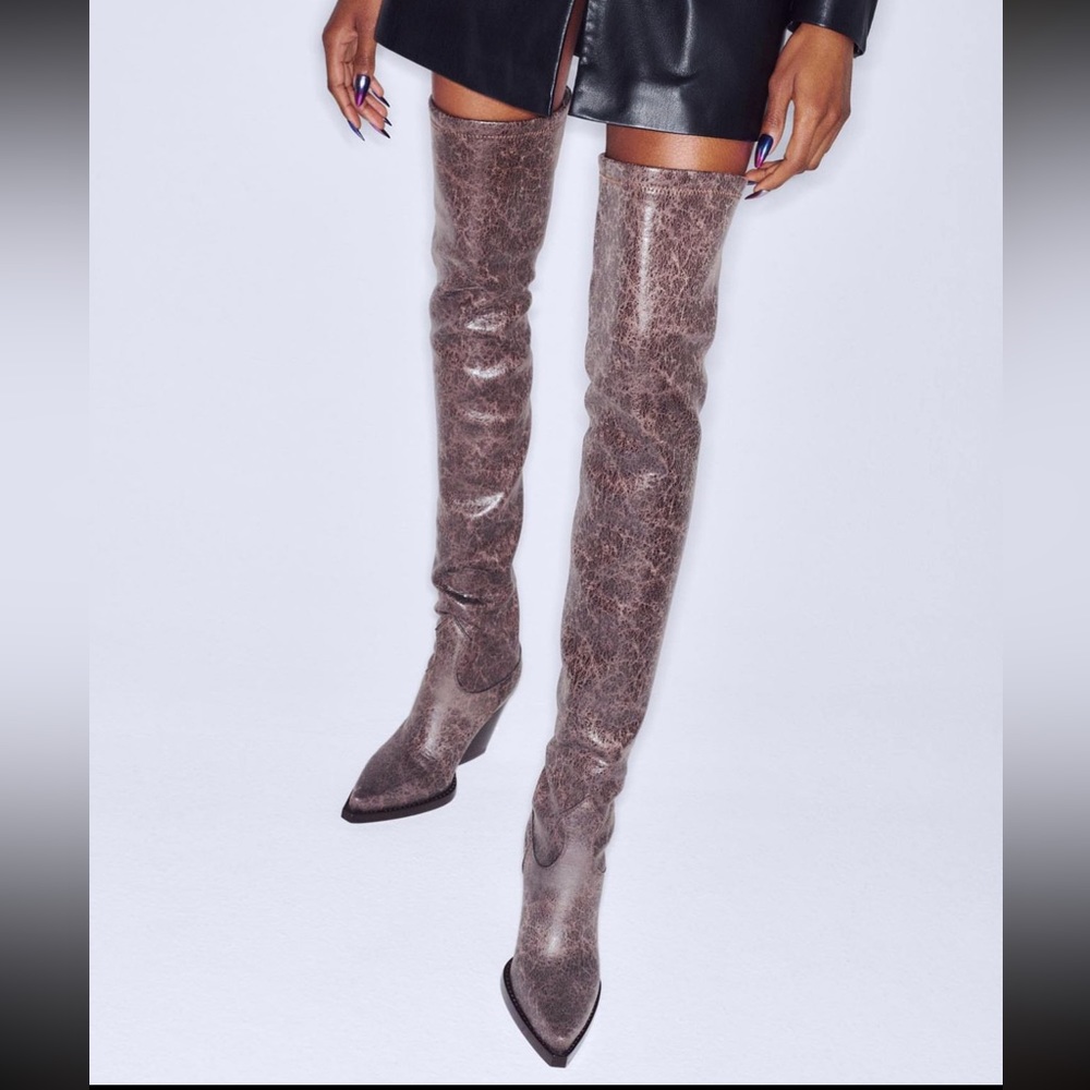 Paris Texas Thigh High Over-the-knee Leather Boots - Picture 6 of 10